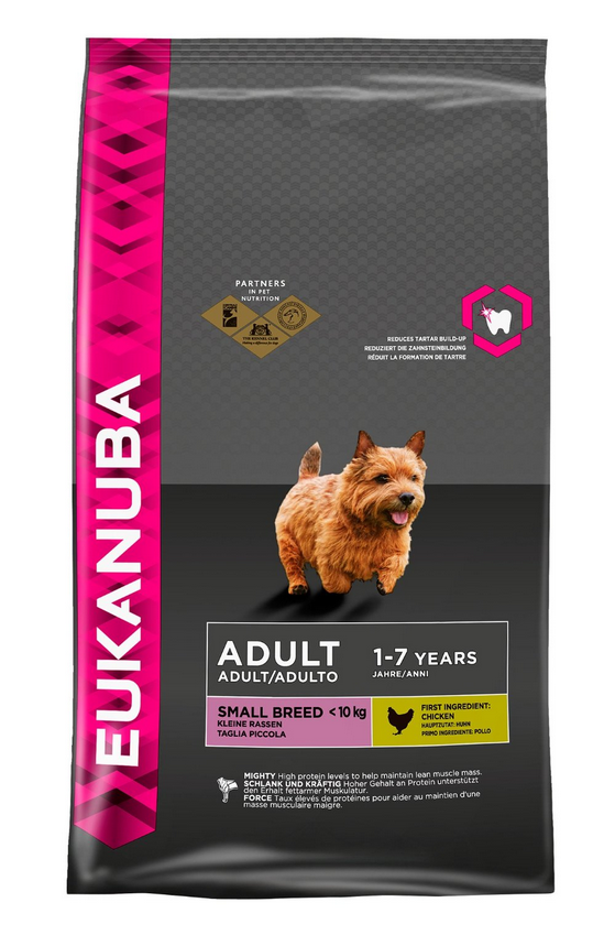 Eukanuba Adult HundeTrockenfutter für kleine Rassen Huhn im Test