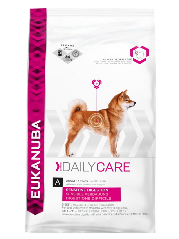 Eukanuba Daily Care Adult HundeTrockenfutter für Hunde mit sensibler